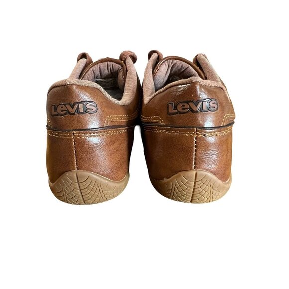 Vintage Levi Strauss & Co. Brown Lace Up‎ Sneakers Red Tab Size 9.5 - Picture 3 of 9